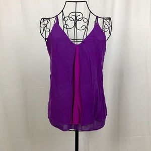 Alice + Olivia layered silk blend cami M